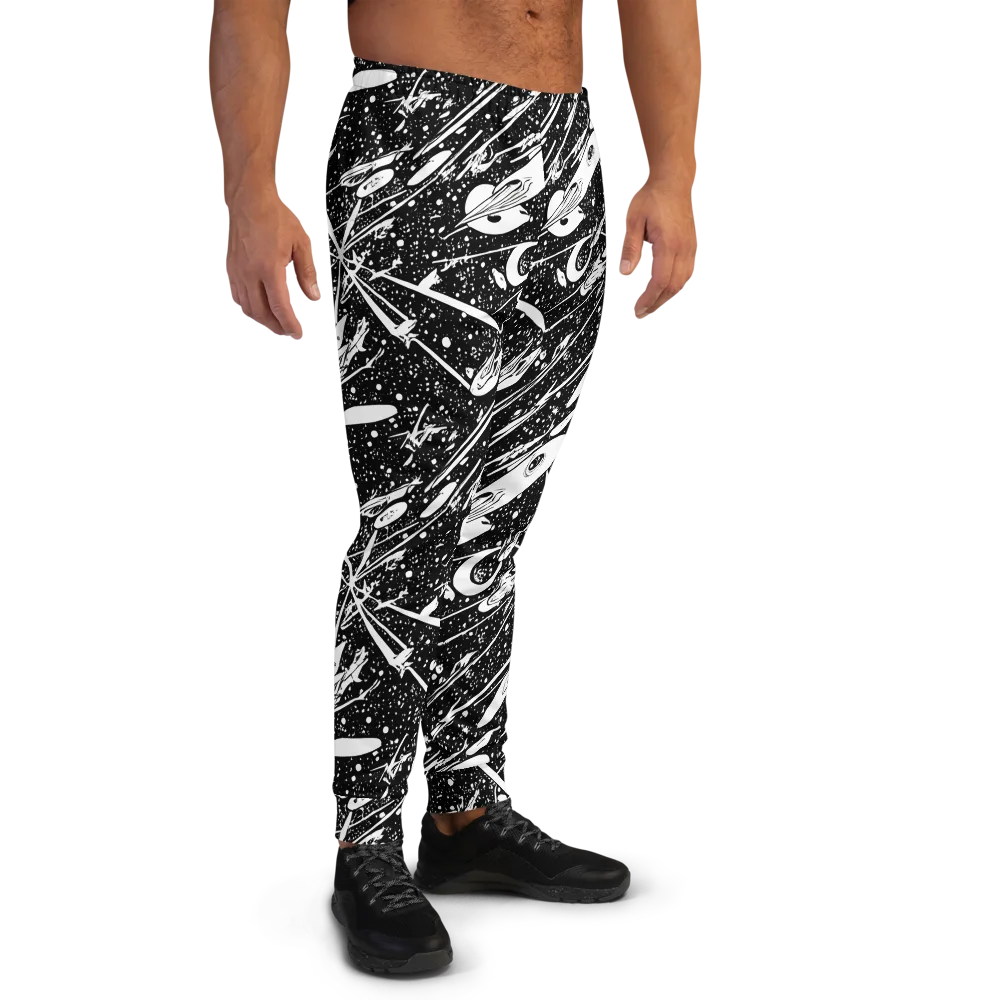 Black Hole Ballet on Men's Joggers — Right