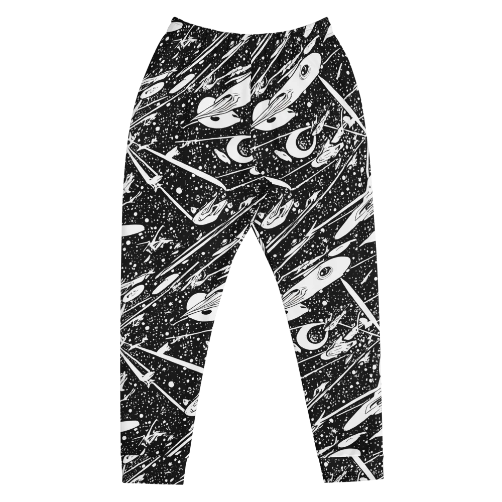 Black Hole Ballet on Men's Joggers — Front