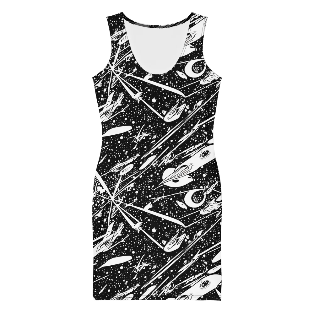 Black Hole Ballet on Bodycon Dress — Front