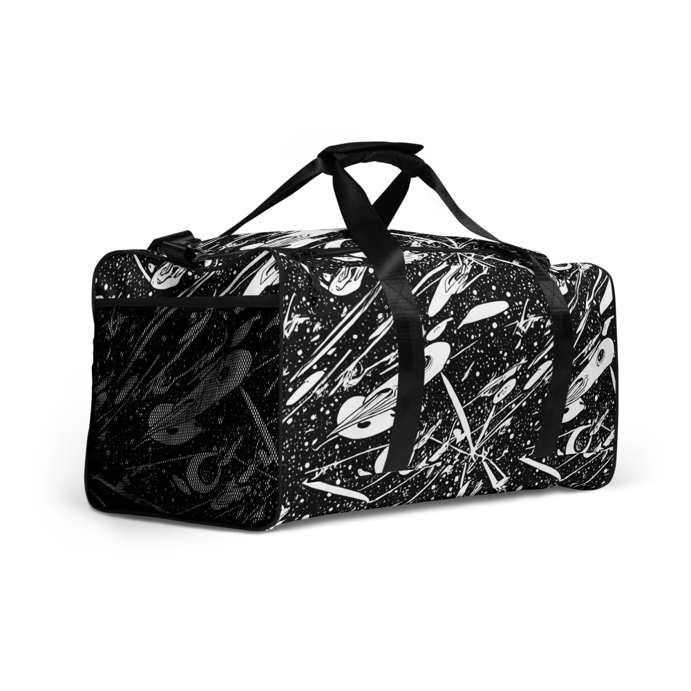 Black Hole Ballet on Duffle Bag — Right Front