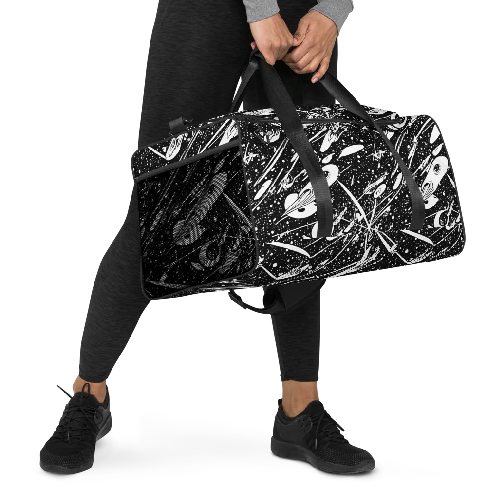 Black Hole Ballet on Duffle Bag — Right Front