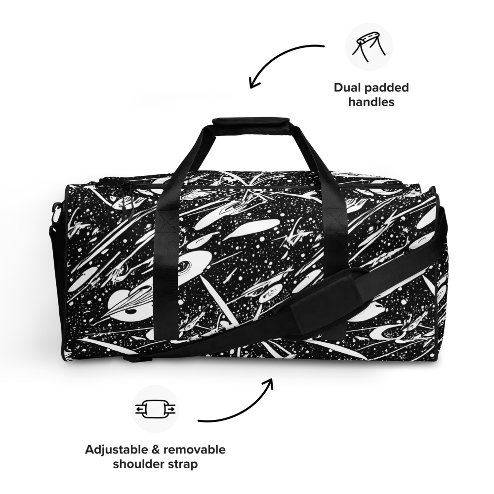 Black Hole Ballet on Duffle Bag — Front