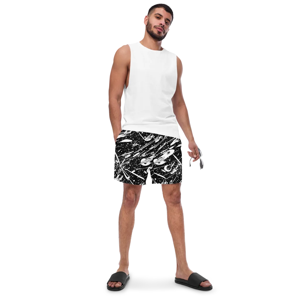 Black Hole Ballet on Swim Trunks — Front