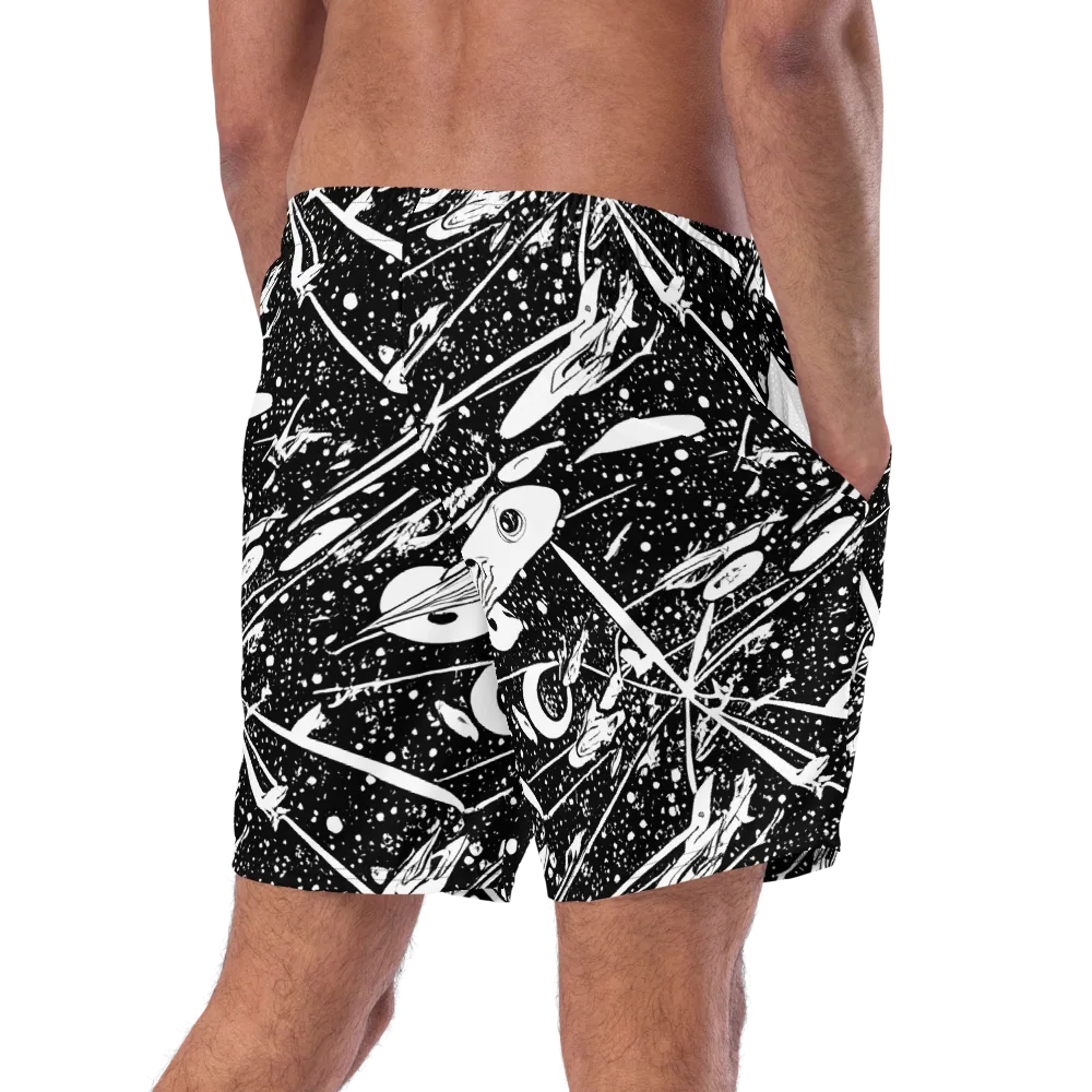 Black Hole Ballet on Swim Trunks — Right Back