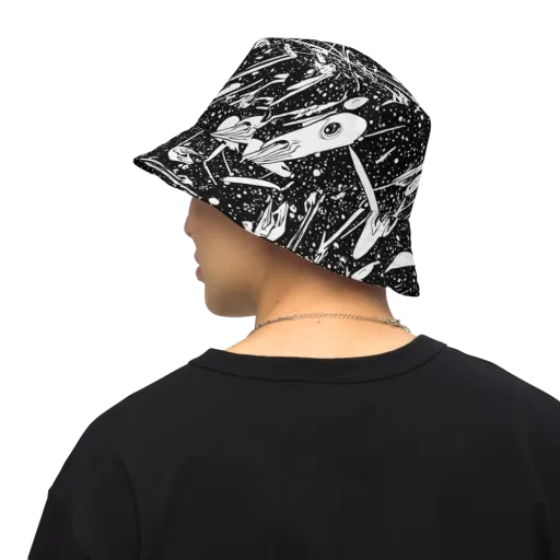 Black Hole Ballet on a Reversible Bucket Hat