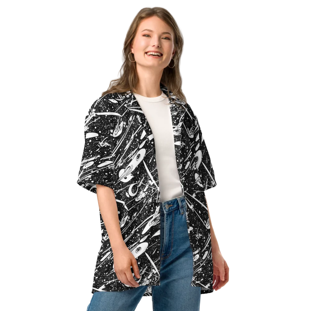 Black Hole Ballet on Button Shirt — Front