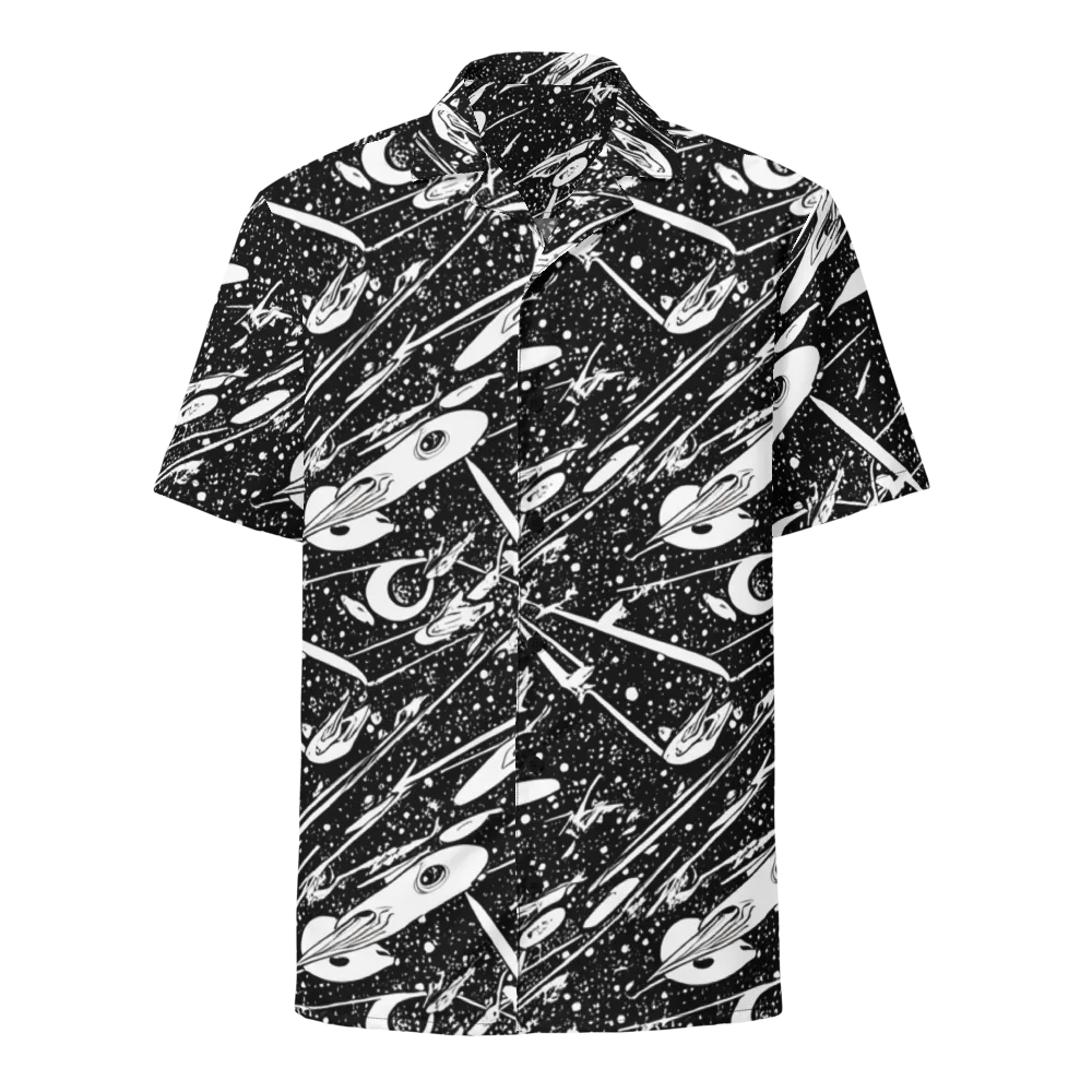 Black Hole Ballet on Button Shirt — Front