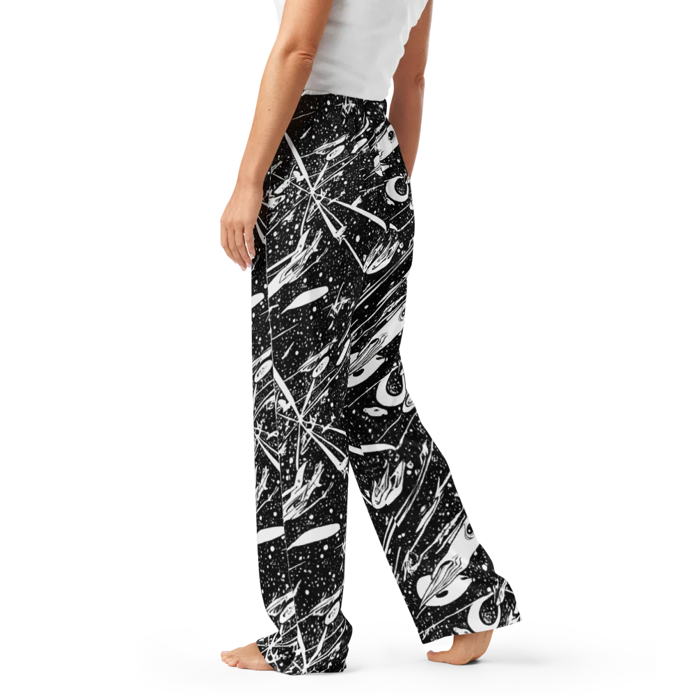 Black Hole Ballet on Women's Pajama Pants — Left