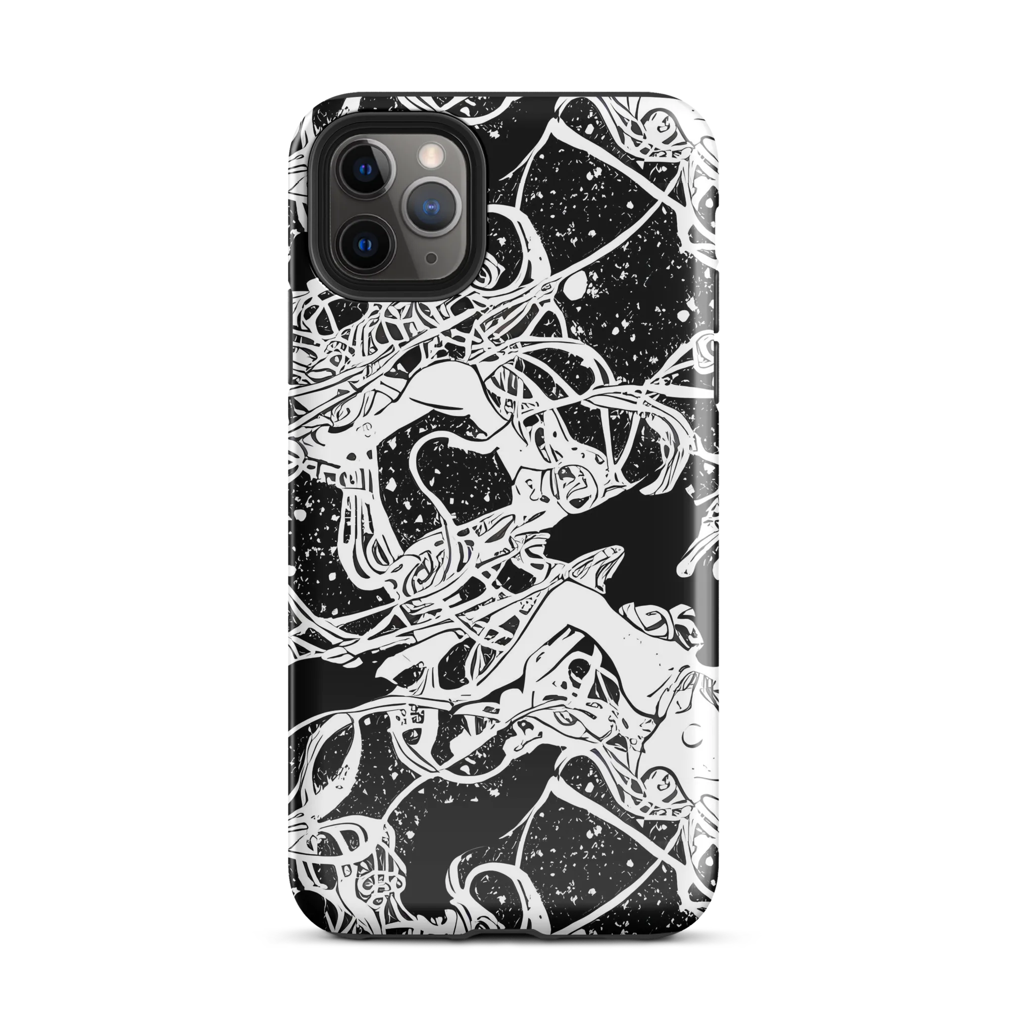 Chaos in Black on Tough Case for iPhone® — Front