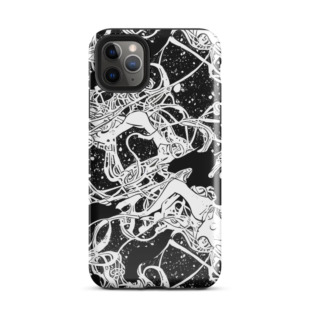 Chaos in Black on Tough Case for iPhone® — Front
