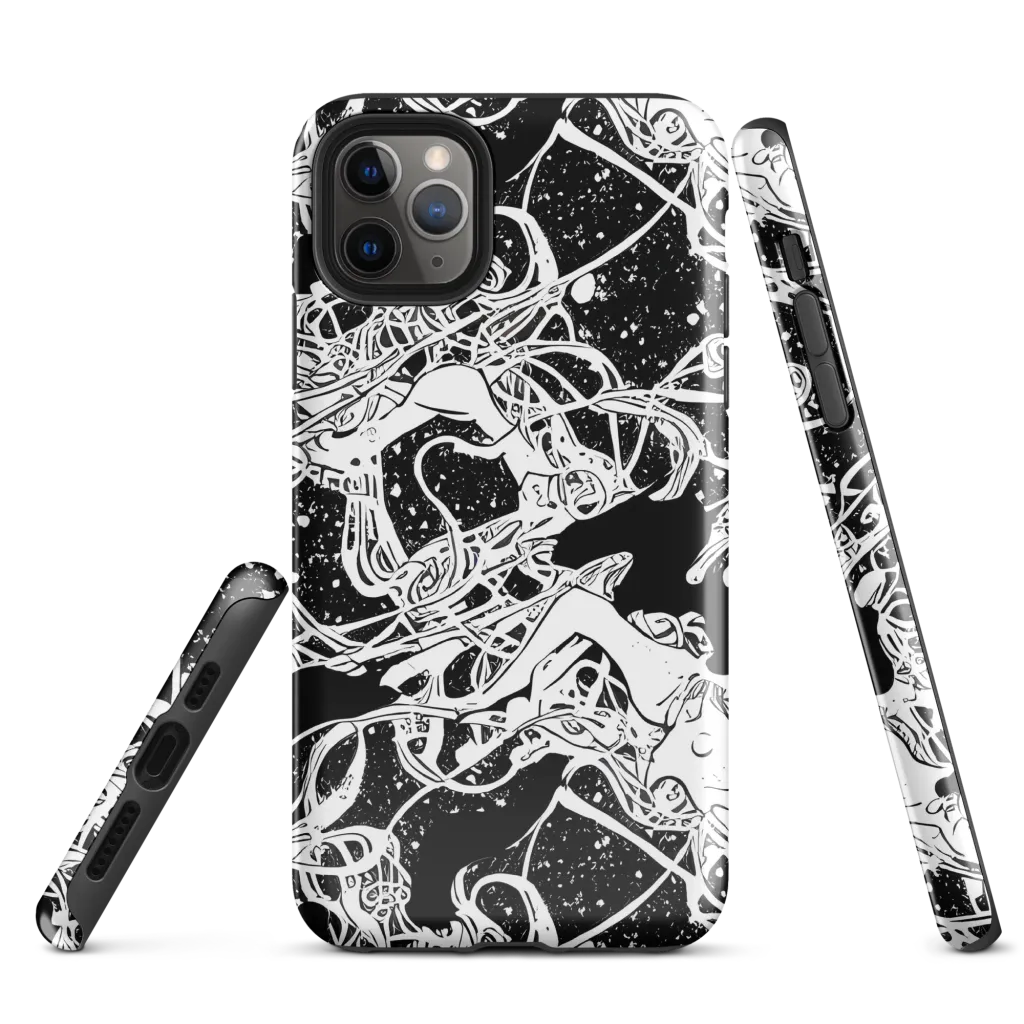 Chaos in Black on Tough Case for iPhone® — Front