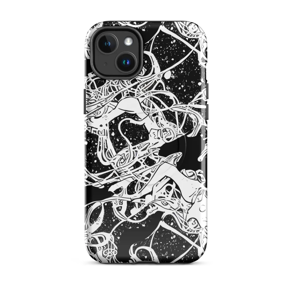Chaos in Black on MagSafe Tough Case for iPhone® — Front