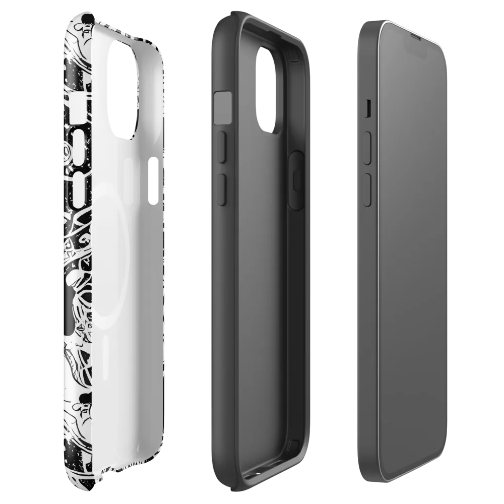 Chaos in Black on MagSafe Tough Case for iPhone® — Front