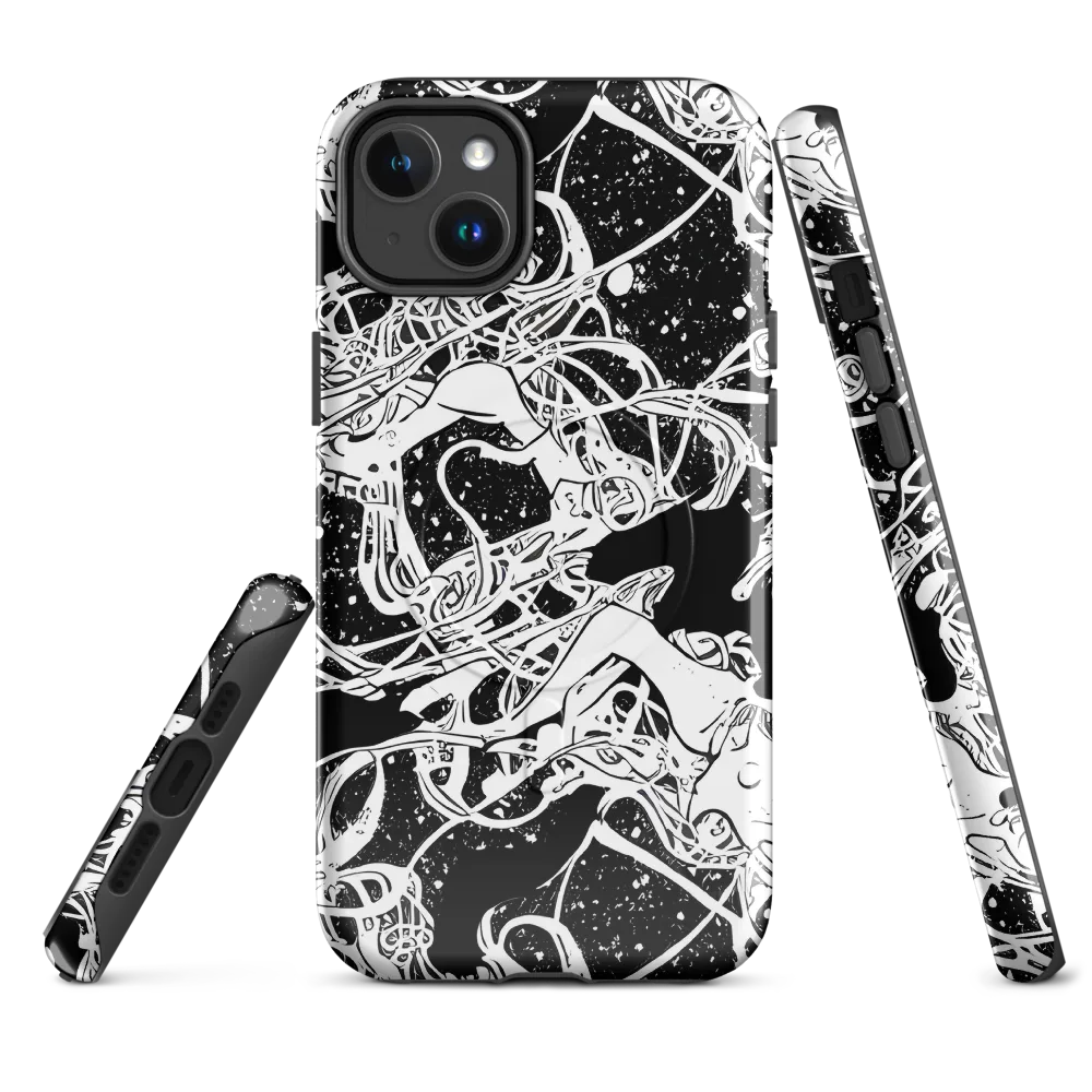 Chaos in Black on MagSafe Tough Case for iPhone® — Front