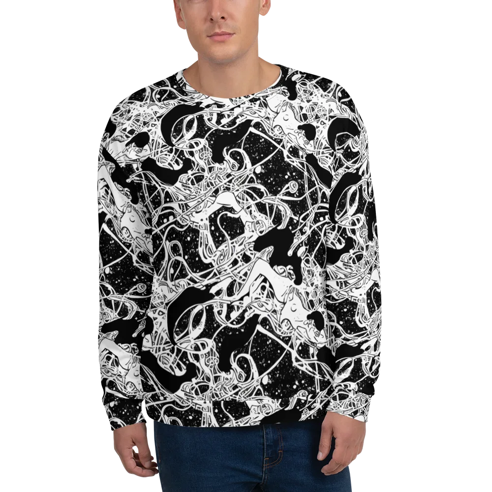 Chaos in Black on Sweatshirt — Front