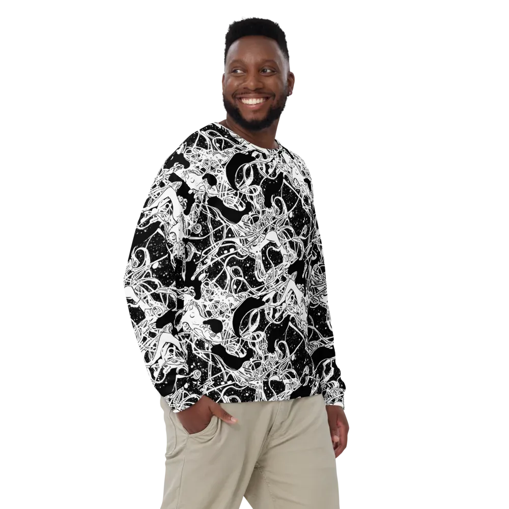 Chaos in Black on Sweatshirt — Front