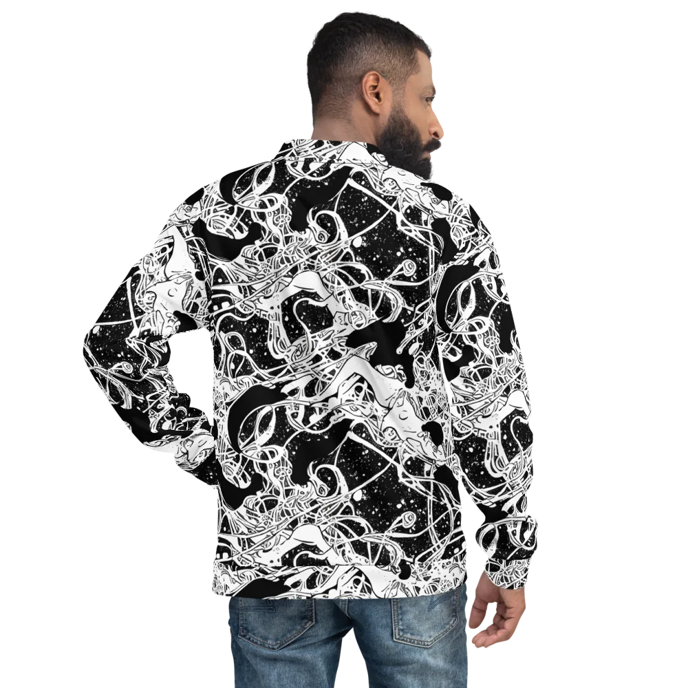 Chaos in Black on Bomber Jacket — Back