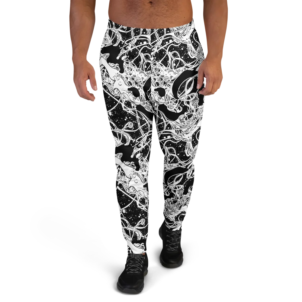 Chaos in Black on Men's Joggers — Front