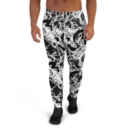 Chaos in Black on a Men's Joggers
