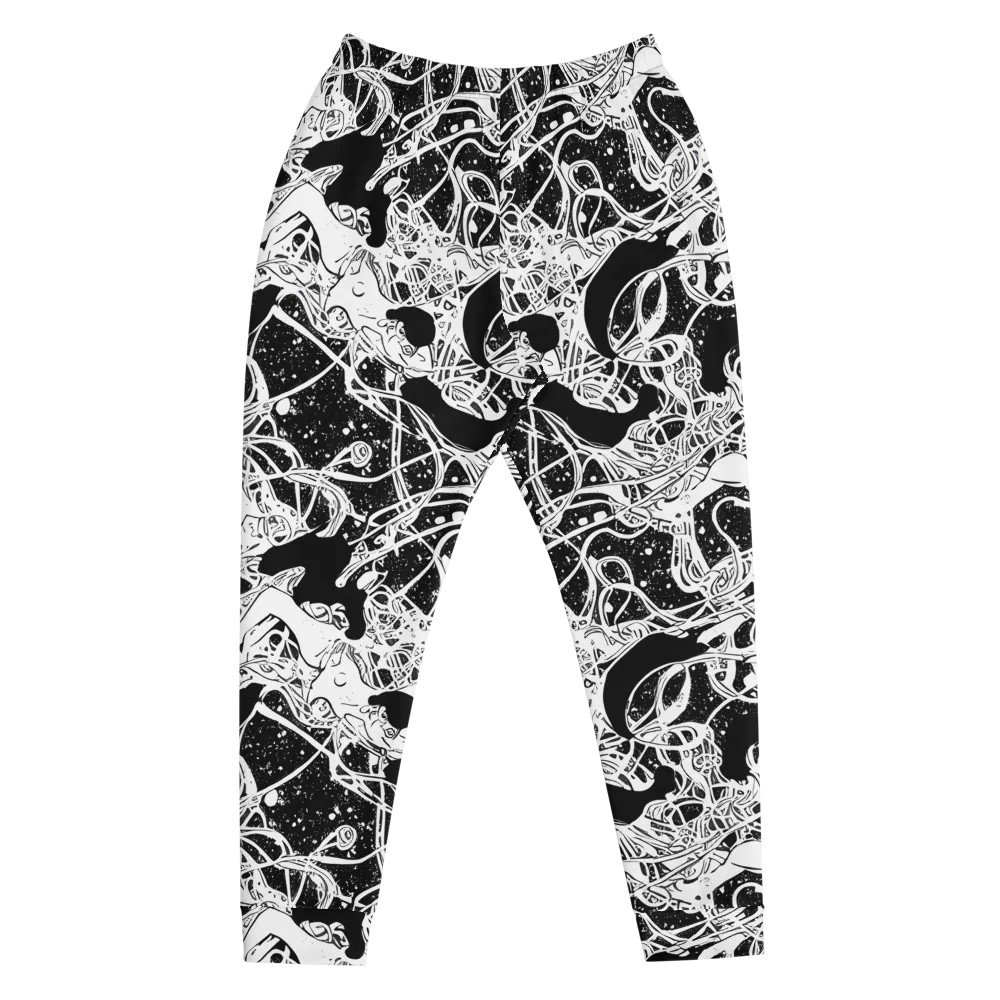 Chaos in Black on Men's Joggers — Front