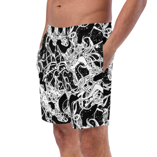 Chaos in Black on a Swim Trunks