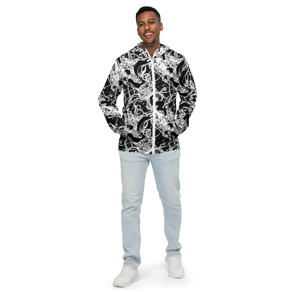 Chaos in Black on Men's Windbreaker — Front