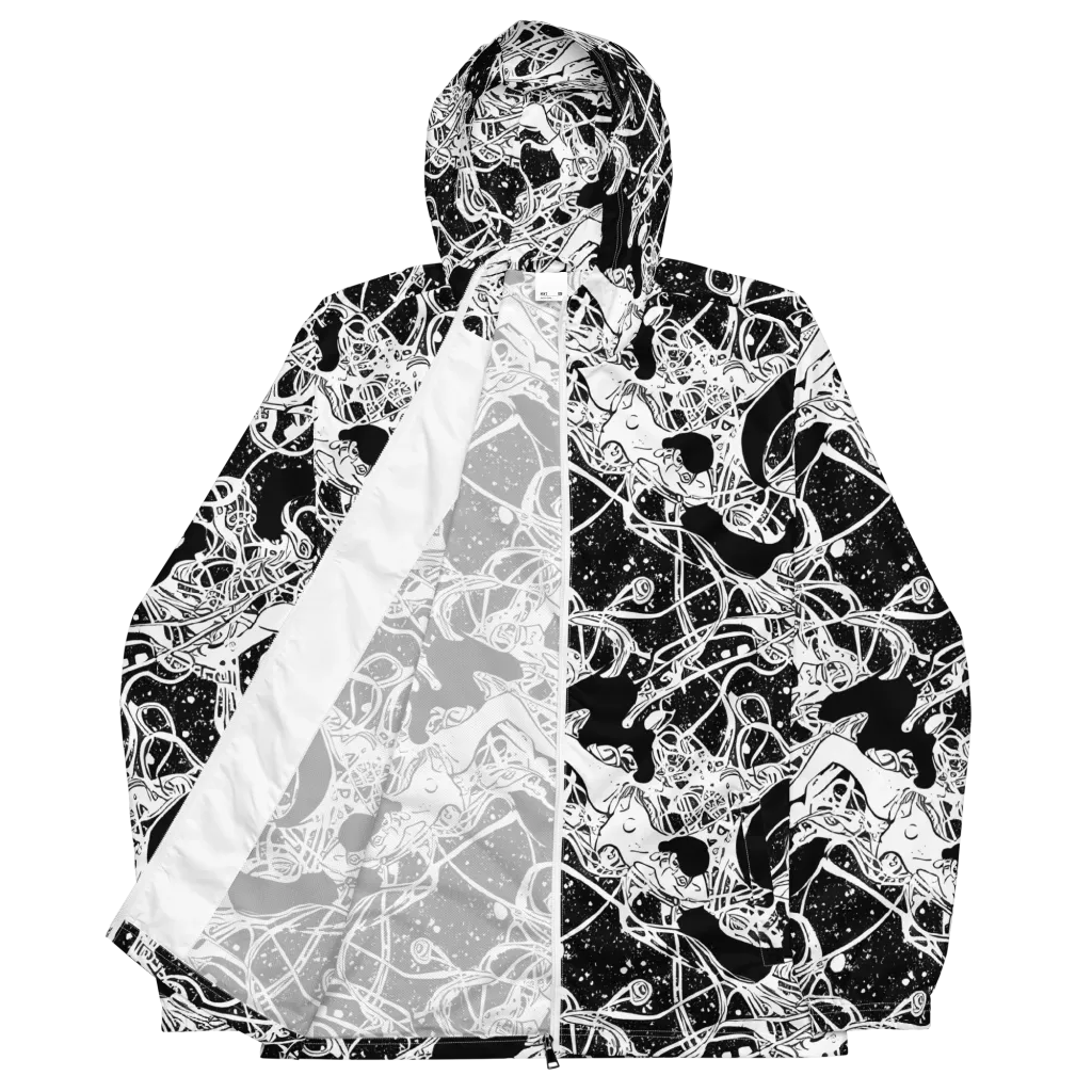 Chaos in Black on Men's Windbreaker — Front