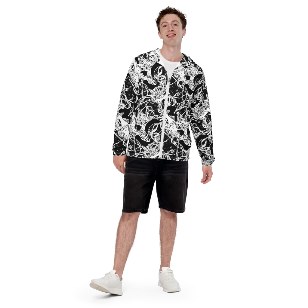 Chaos in Black on Men's Windbreaker — Front