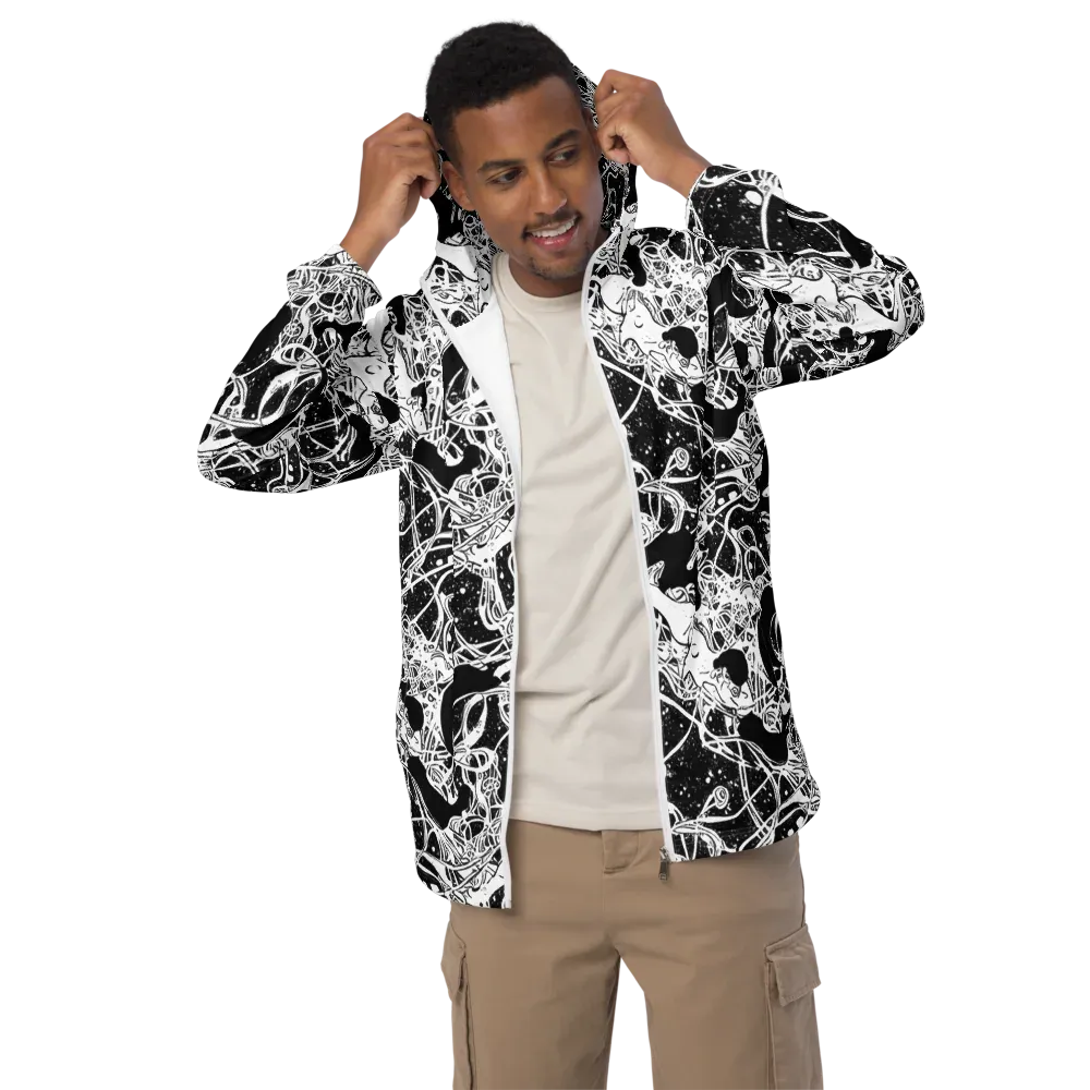 Chaos in Black on Men's Windbreaker — Front