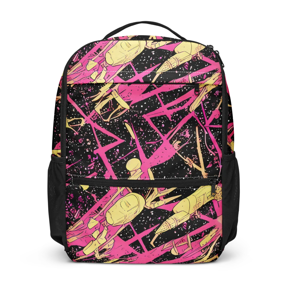 Galaxy Graffiti on Utility Backpack — Front
