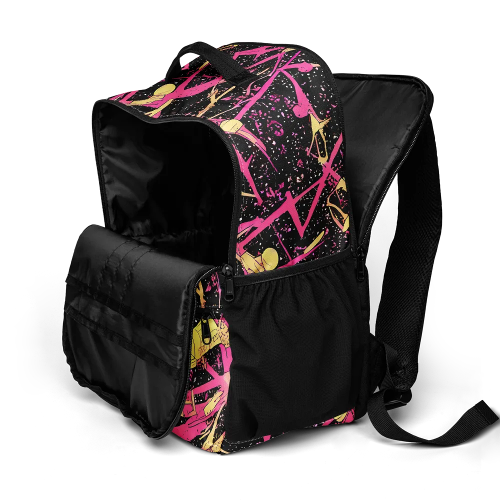 Galaxy Graffiti on Utility Backpack — Product details 2