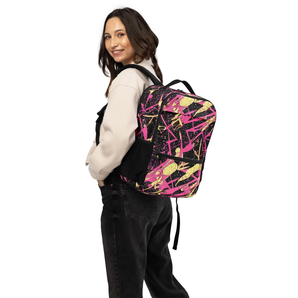 Galaxy Graffiti on Utility Backpack — Back
