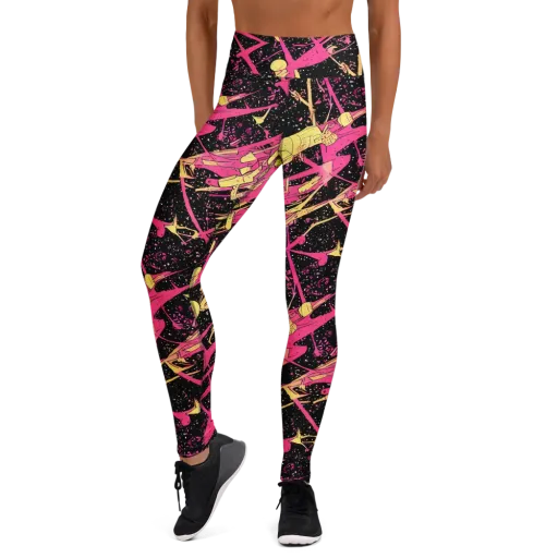 Galaxy Graffiti on a Yoga Leggings