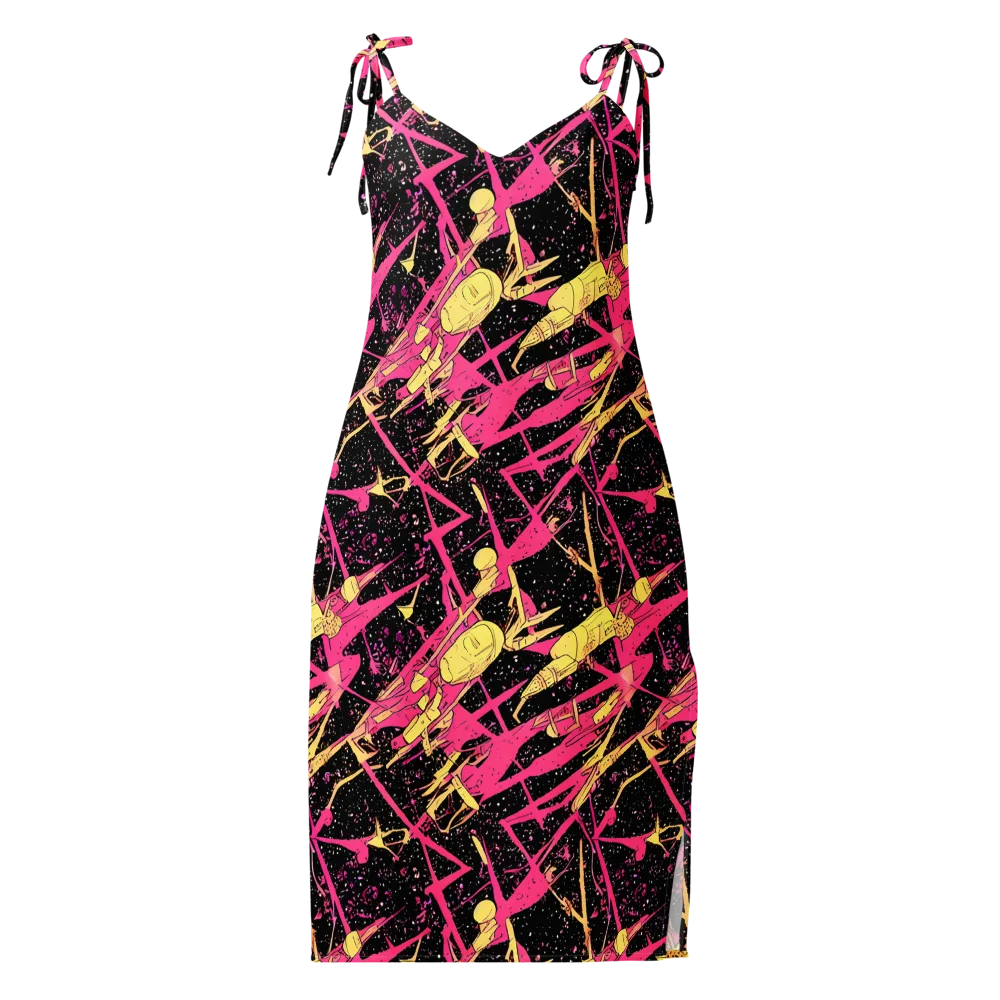 Galaxy Graffiti on Slip Dress — Front
