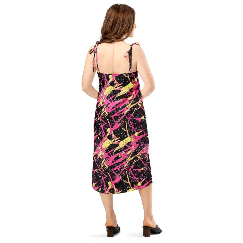 Galaxy Graffiti on Slip Dress — Back