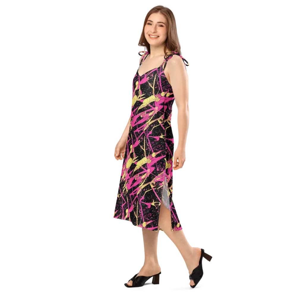 Galaxy Graffiti on Slip Dress — Left Front