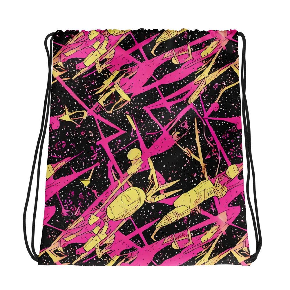 Galaxy Graffiti on Drawstring Bag — Photo