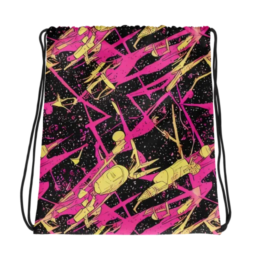 Galaxy Graffiti on a Drawstring Bag