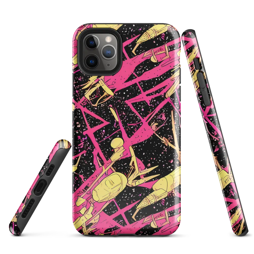 Galaxy Graffiti on Tough Case for iPhone® — Front