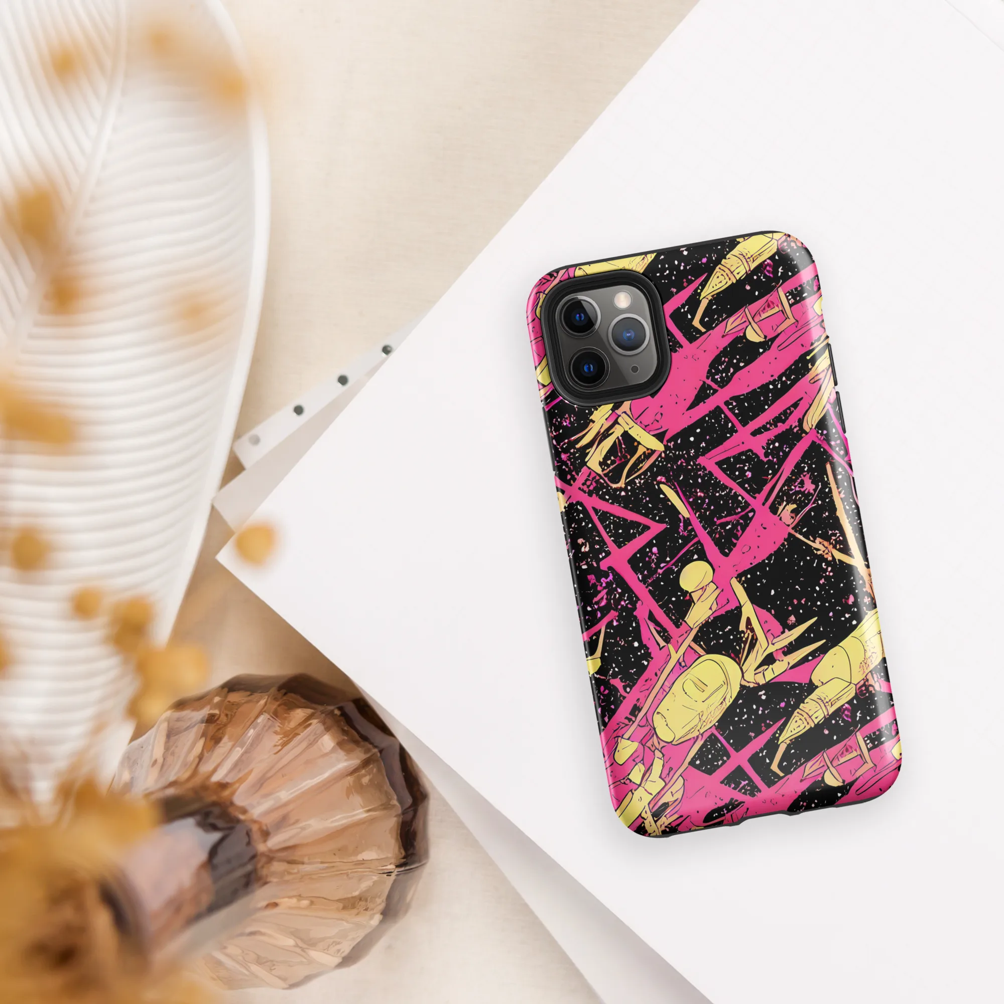 Galaxy Graffiti on Tough Case for iPhone® — Front