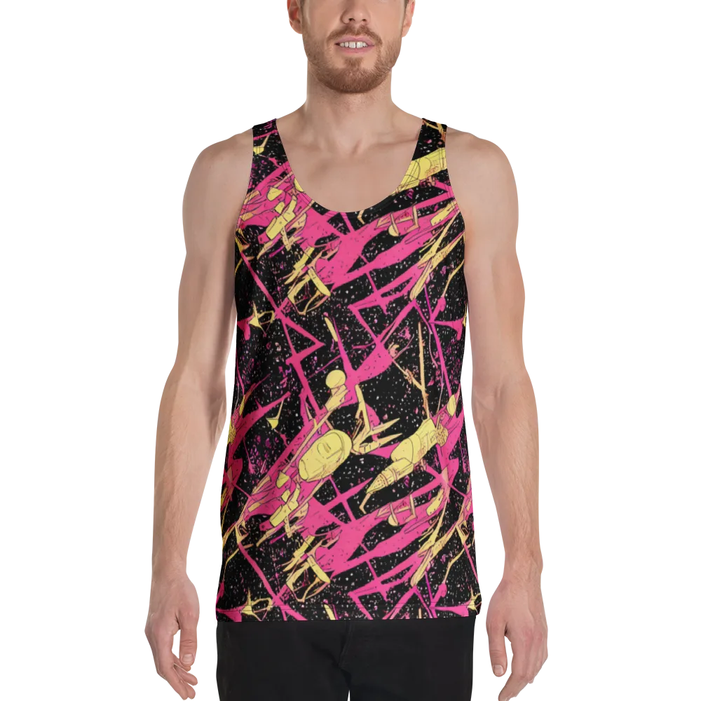 Galaxy Graffiti on Men's Tank Top — Front
