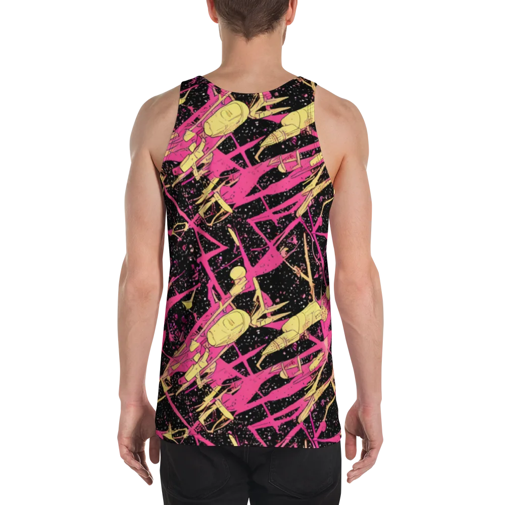 Galaxy Graffiti on Men's Tank Top — Back