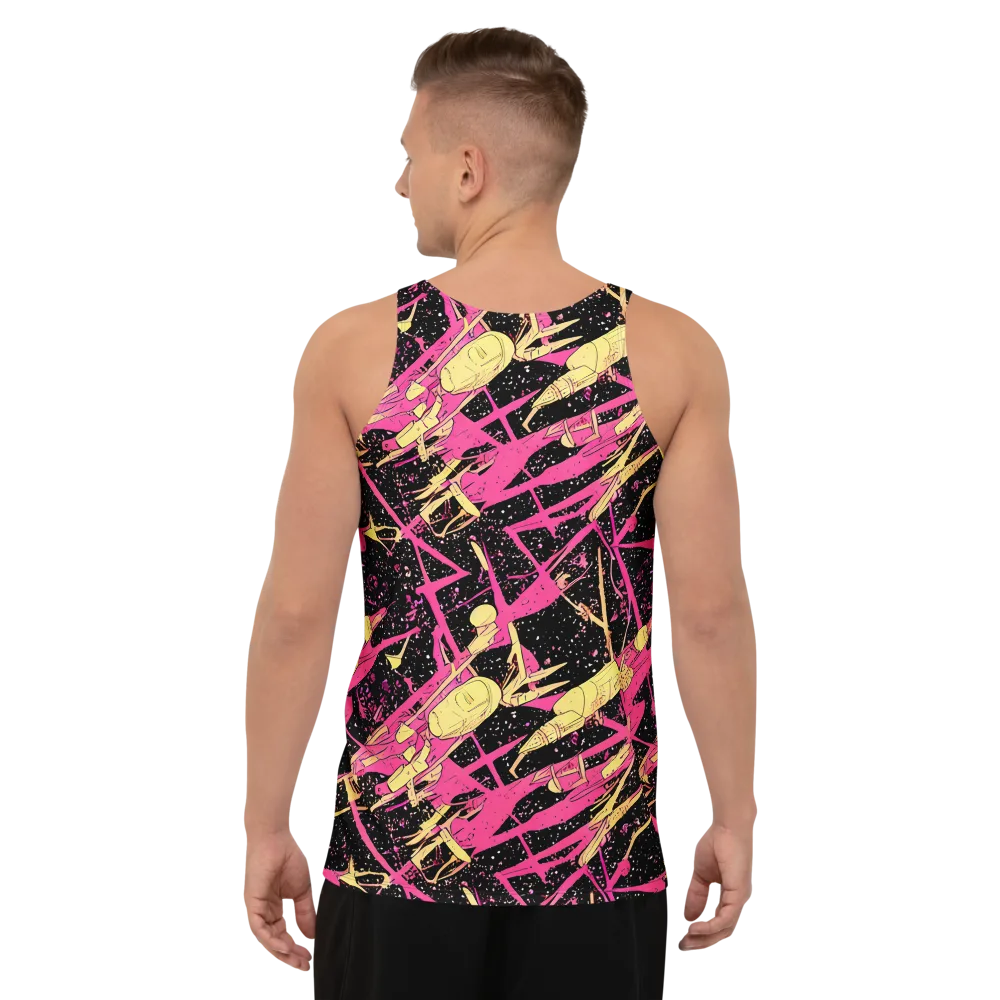 Galaxy Graffiti on Men's Tank Top — Back