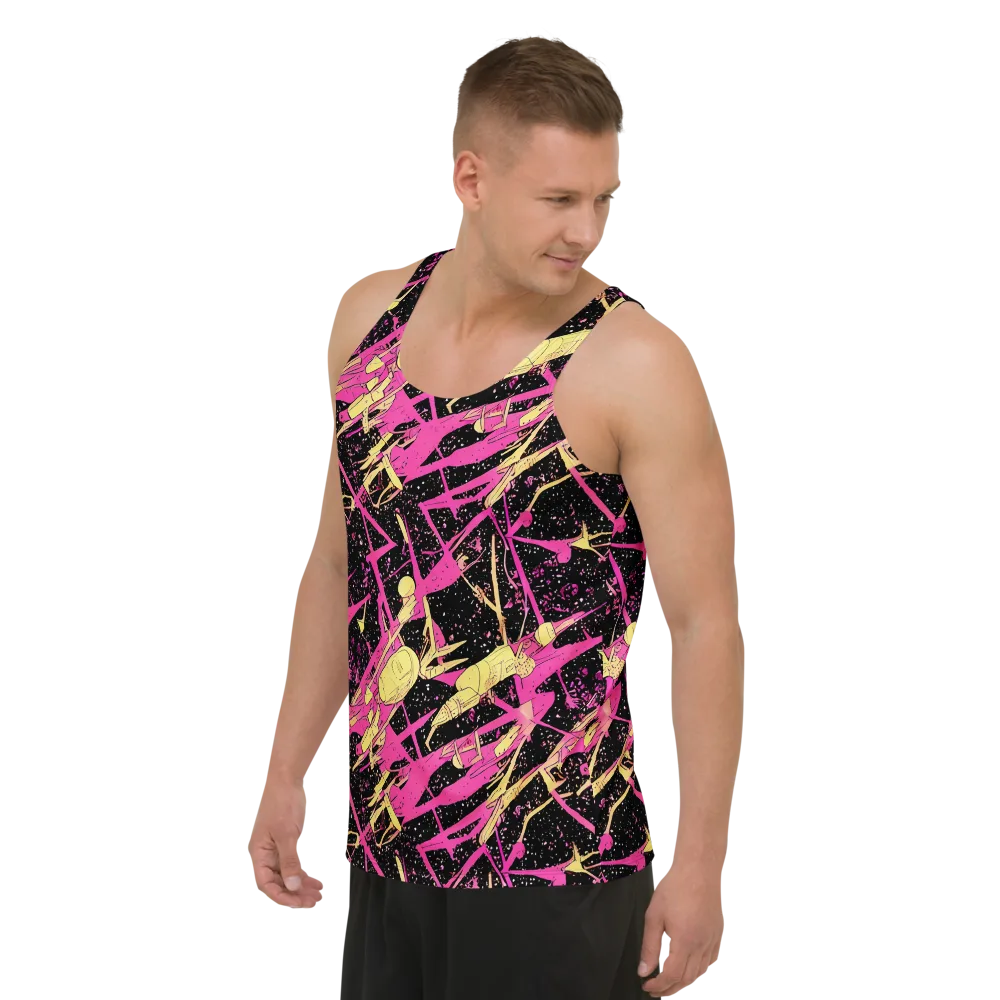 Galaxy Graffiti on Men's Tank Top — Left Front