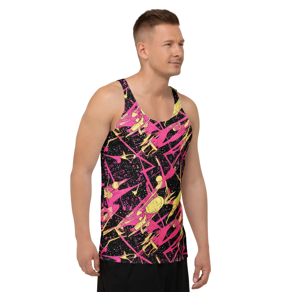 Galaxy Graffiti on Men's Tank Top — Right Front