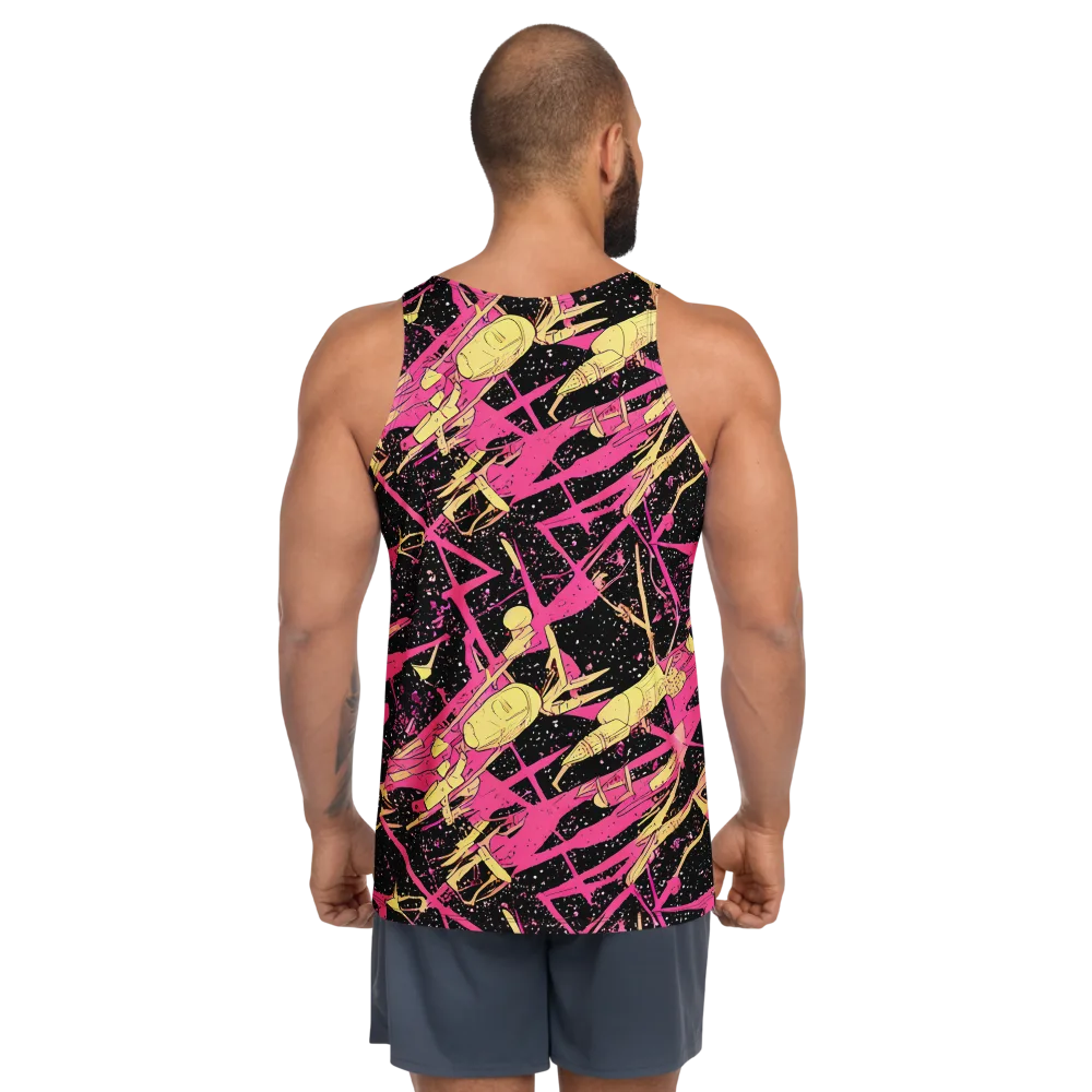 Galaxy Graffiti on Men's Tank Top — Back