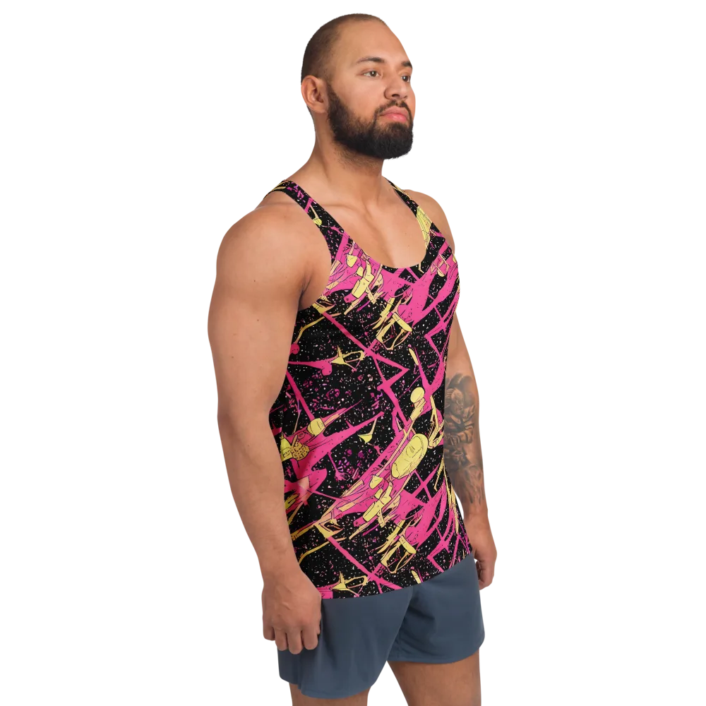 Galaxy Graffiti on Men's Tank Top — Right Front