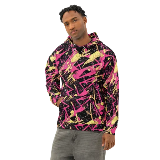 Galaxy Graffiti on a Cotton Hoodie