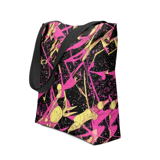 Galaxy Graffiti on a Tote Bag