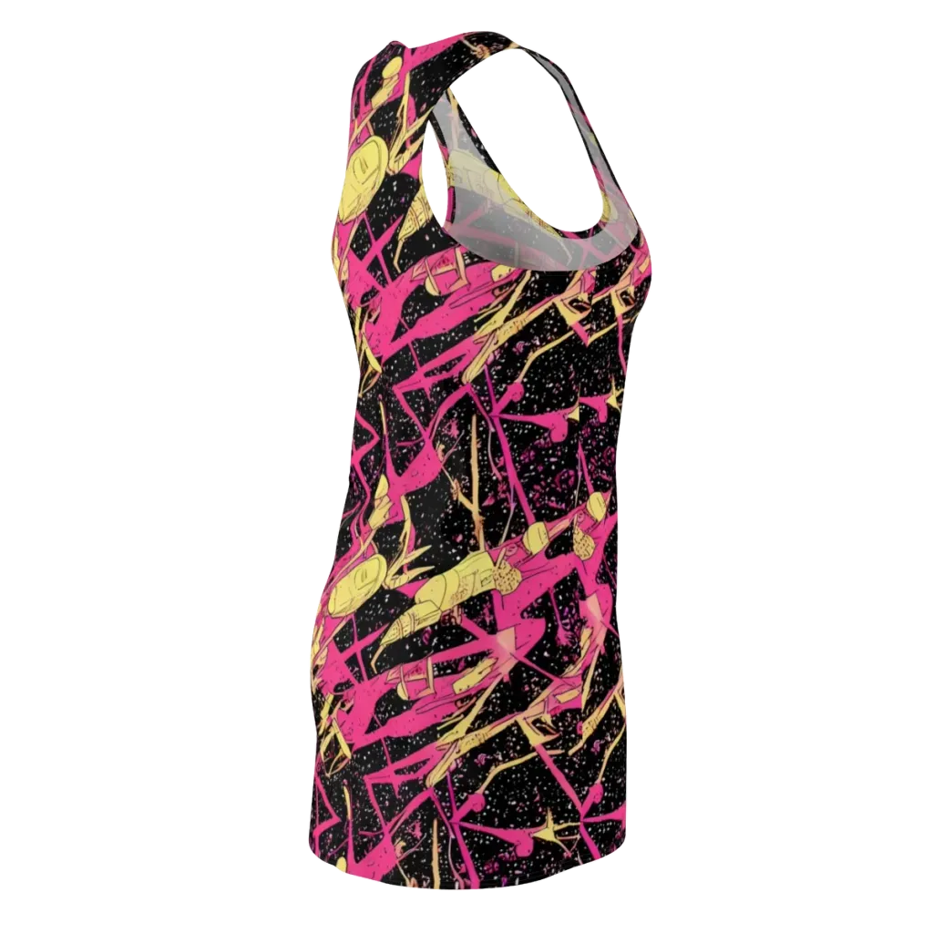 Galaxy Graffiti on Racerback Dress — Back Side
